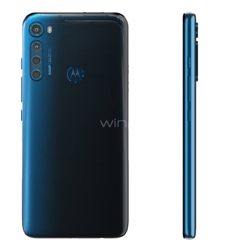 Celular Motorola One Fusion (OctaCore, Cámara Cuádruple, 64GB, 5000mAh, Azul Océano)