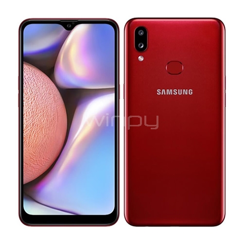 Celular Samsung Galaxy A10S (OctaCore, 2GB RAM, 32GB Internos, Doble Cámara, Android 9.0, Rojo)