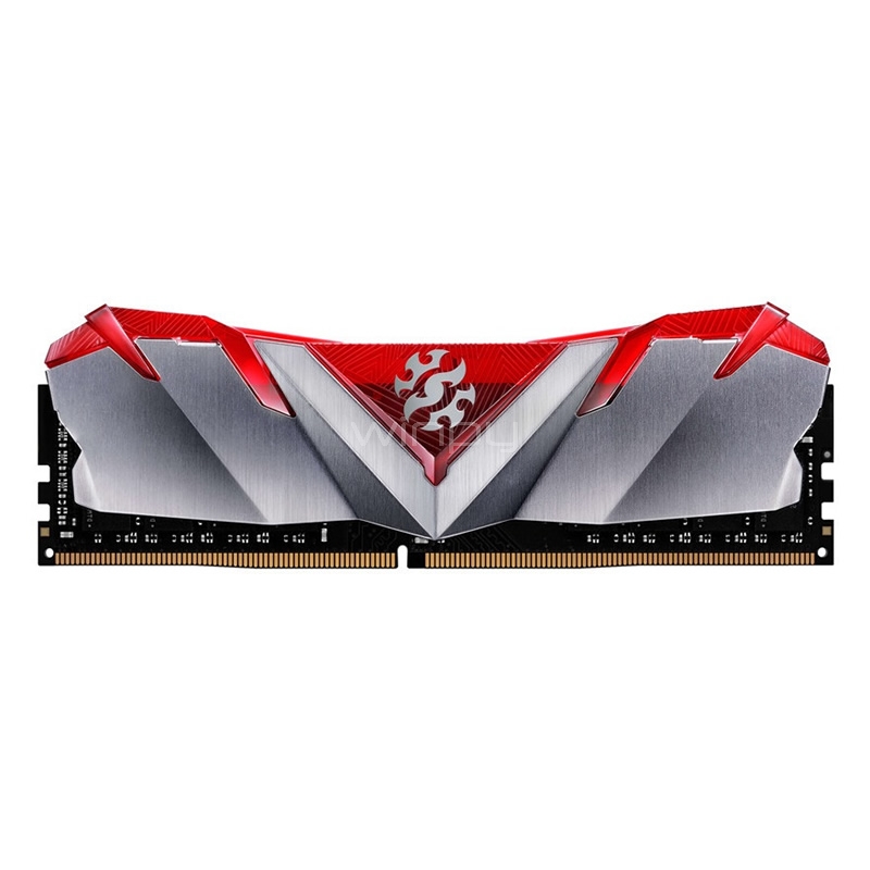 Memoria RAM XPG Gammix D30 de 16GB (DDR4, 3000MHz, CL16, DIMM, Red