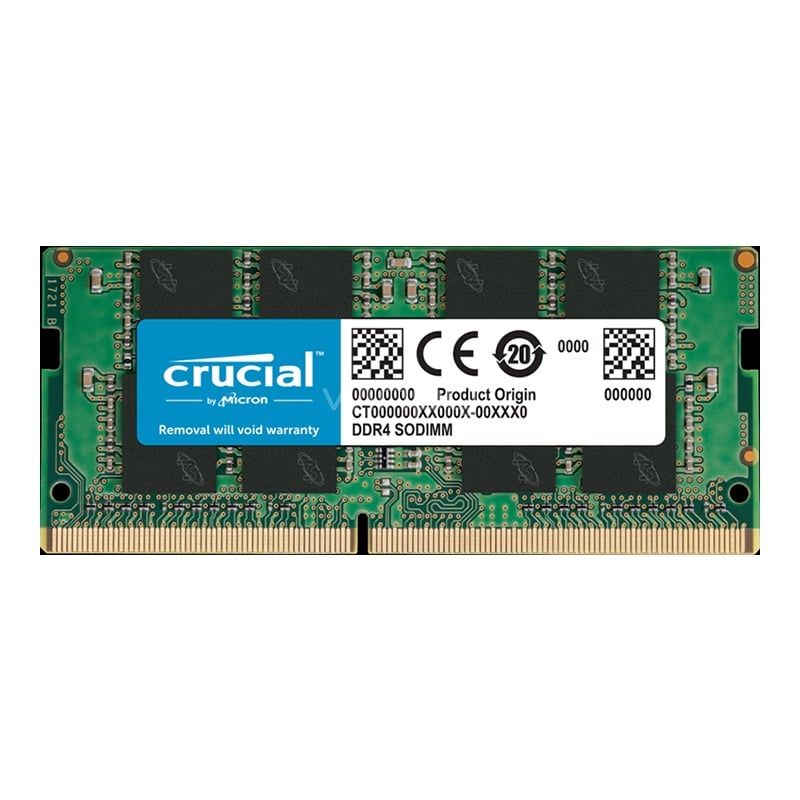 Memoria RAM Crucial de 8GB (DDR4, 3200MHz, CL22, SODIMM)