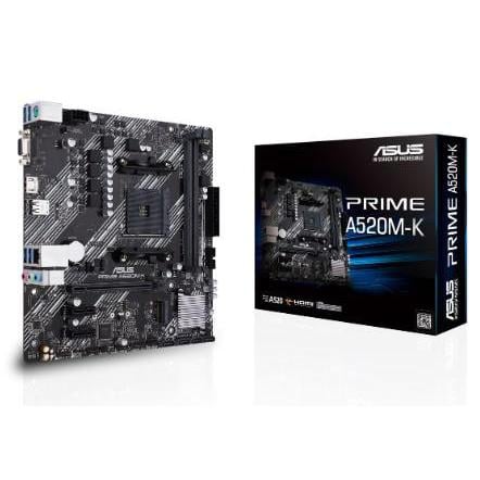 Placa Madre ASUS PRIME A520M-K (AM4, 2133/4600MHz, M.2, MicroATX)