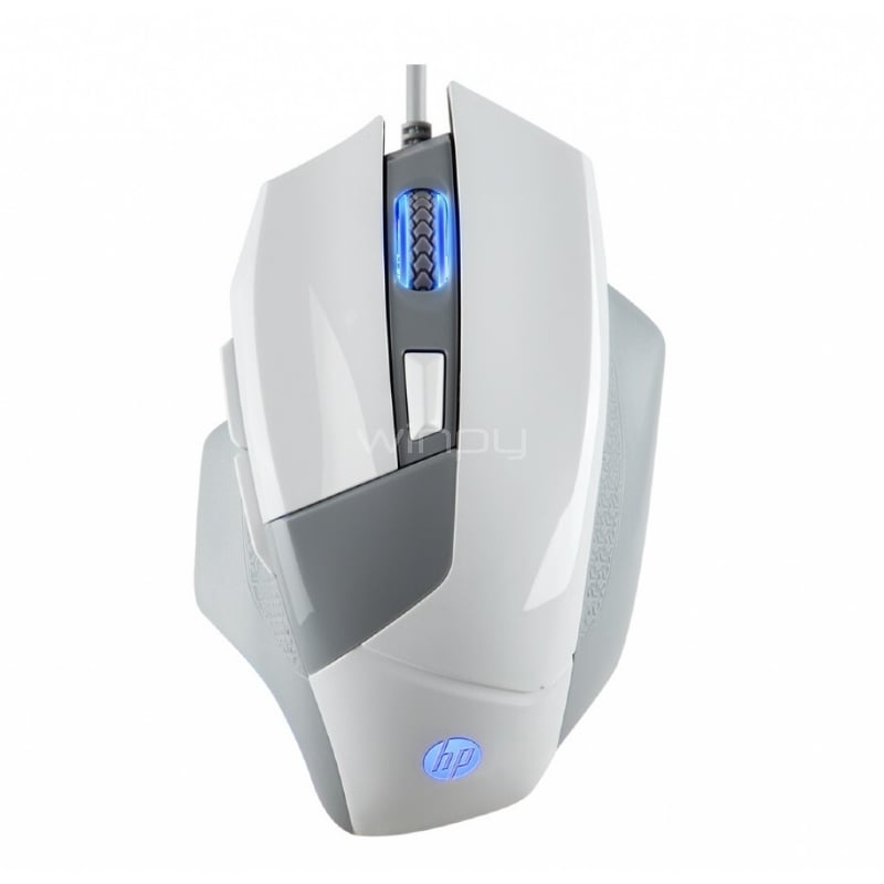 Mouse Gamer HP G200 (Óptico, 500-4000dpi, 6 botones, LED, Blanco)