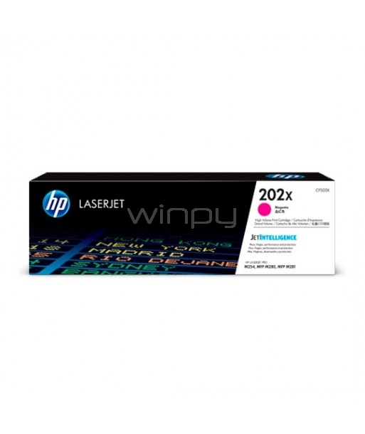 Cartucho de Tóner HP LaserJet 202X Magenta (2.500 Paginas CF503X)