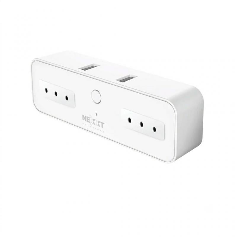 Enchufe inteligente Nexxt NHP-D720 (2x tomacorriente, 2x USB, Wi-Fi)