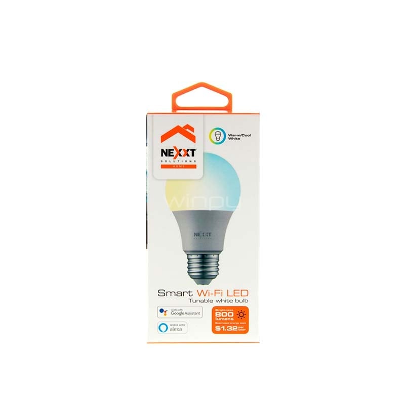 Bombilla LED inteligente Nexxt (Blanco Cálida, Wi-Fi, 220V)