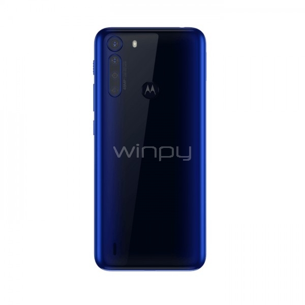 Celular Motorola Moto One Fusion (OctaCore, 4GB RAM, 128GB Internos, Cámara Cuádruple, Android 10, Azul)