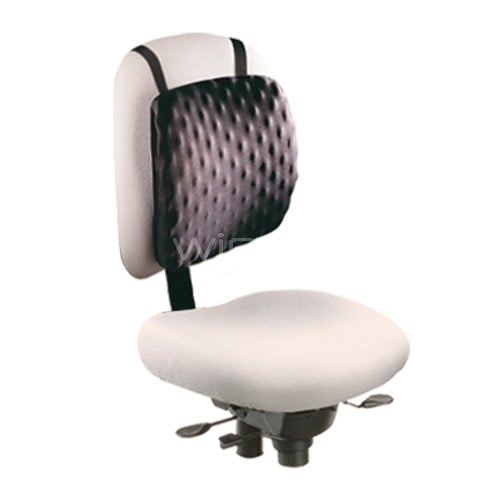 Cojín Lumbar Kensington Ergonómico (Media espalda, Negro)