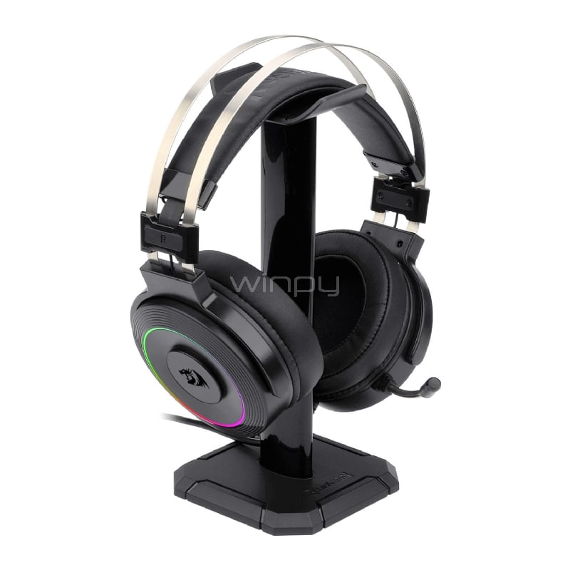 Audífonos Gamer Redragon Lamia H320 (Sonido 7.1, RGB, 20-20.000Hz, USB, Soporte Incluido)