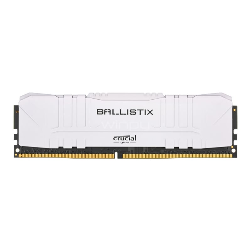 Memoria RAM Crucial Ballistix de 8GB (DDR4, 3200MHz, CL16, DIMM, Blanco)