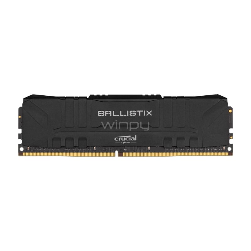Memoria RAM Crucial Ballistix de 8GB (DDR4, 3200MHz, CL16, DIMM, Negro)