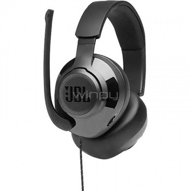 Audífonos Gamer JBL Quantum 200 (USB + Jack 3.5mm, 20-20000Hz, Negro)