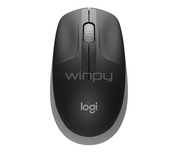 Mouse Logitech Inalámbrico M190 (1000 dpi, Receptor USB, Color Charcoal, 3 Botones, Pila AA)