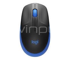 Mouse Logitech Inalámbrico M190 (1000 dpi, Receptor USB, Color Azul, 3 Botones, Pila AA)