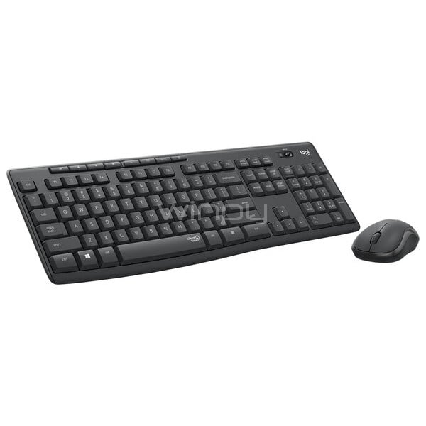 Kit Teclado + Mouse Inalámbricos Logitech MK295 (Nano receptor USB, 2.4GHZ, Negro)