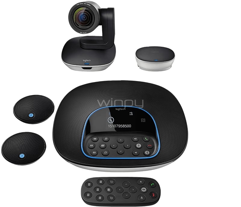 Sistema de Videoconferencia Logitech Group (Full HD, Hasta 20 personas)