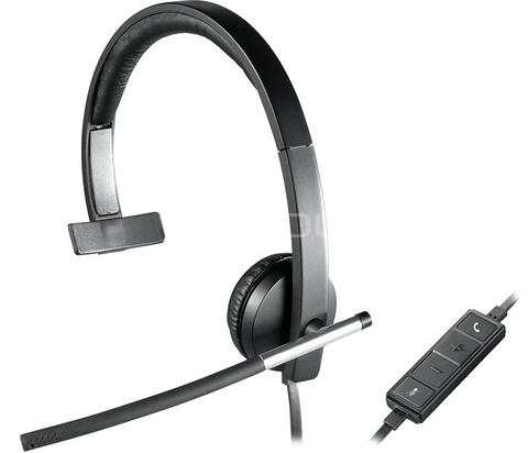 Audífono con Micrófono Logitech H570E Mono (USB, Negro, Alámbrico)