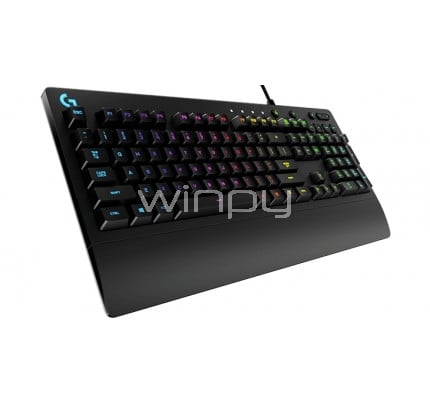 Teclado Mecánico Logitech G513 RGB Carbon (GX Brown Táctil, Reposamanos, Español, USB)