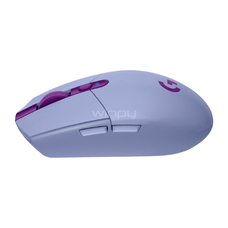 Mouse Gamer Logitech G305 Lightspeed (Inalámbrico, 1ms, 12.000dpi, 6 botones, Lila)