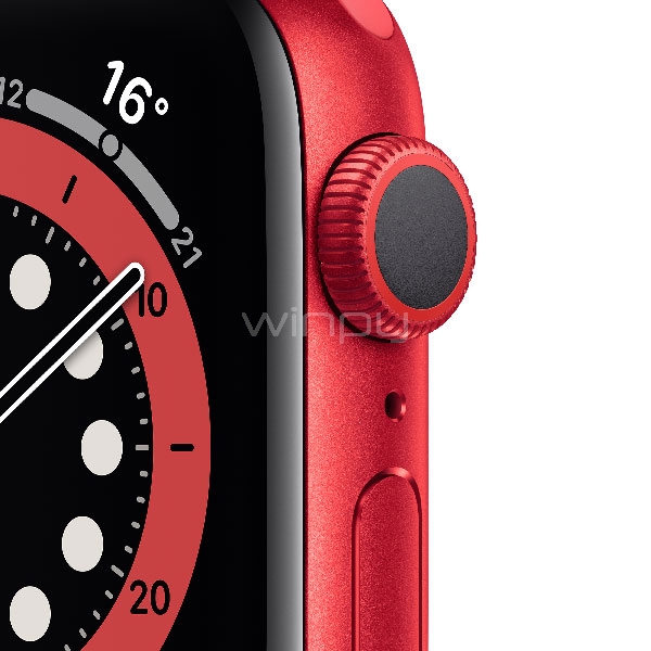 SmartWatch Apple Watch S6 GPS (44mm, Case rojo Aluminio, Correa Sport Roja)