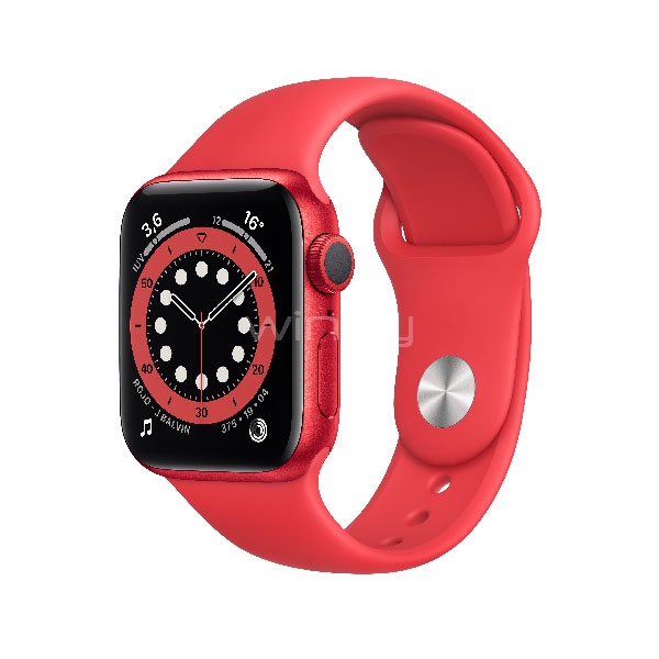 SmartWatch Apple Watch S6 GPS (44mm, Case rojo Aluminio, Correa Sport Roja)
