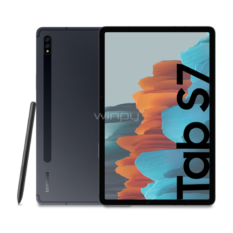 Tablet Samsung Galaxy Tab S7 de 11“ (OctaCore, 6GB RAM, 128GB Internos, 8000mAh, LTE, Negro, Incluye Teclado)