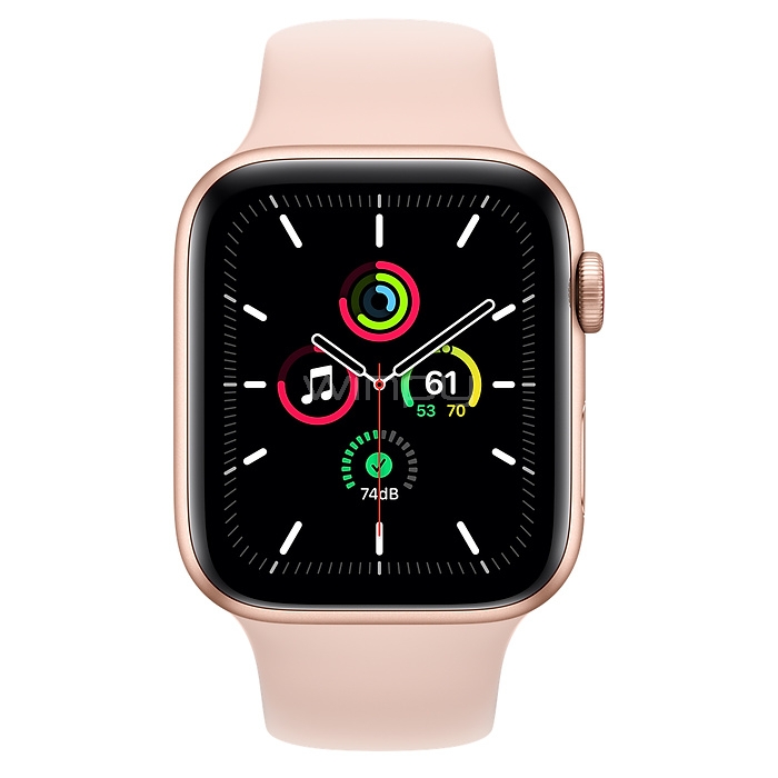 SmartWatch Apple Watch SE GPS (44mm, Case Dorado de Aluminio, Correa Rosada Sport)
