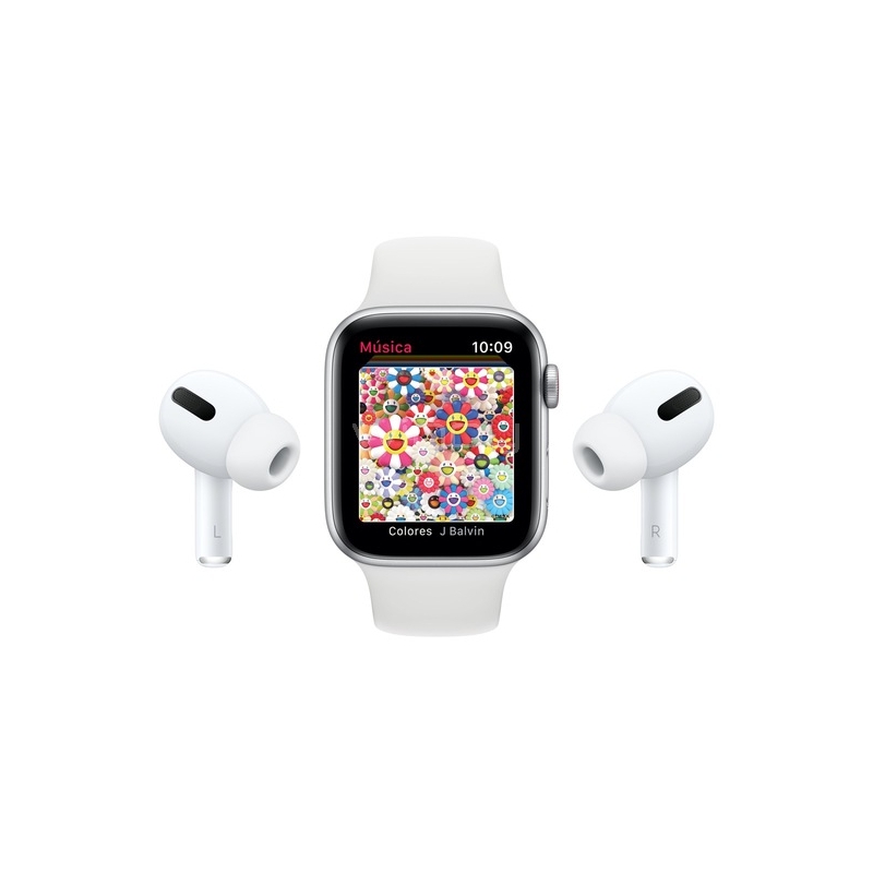 SmartWatch Apple Watch Nike SE GPS (44mm, Case color Plata de Aluminio, Correa Nike Negra Deportiva)