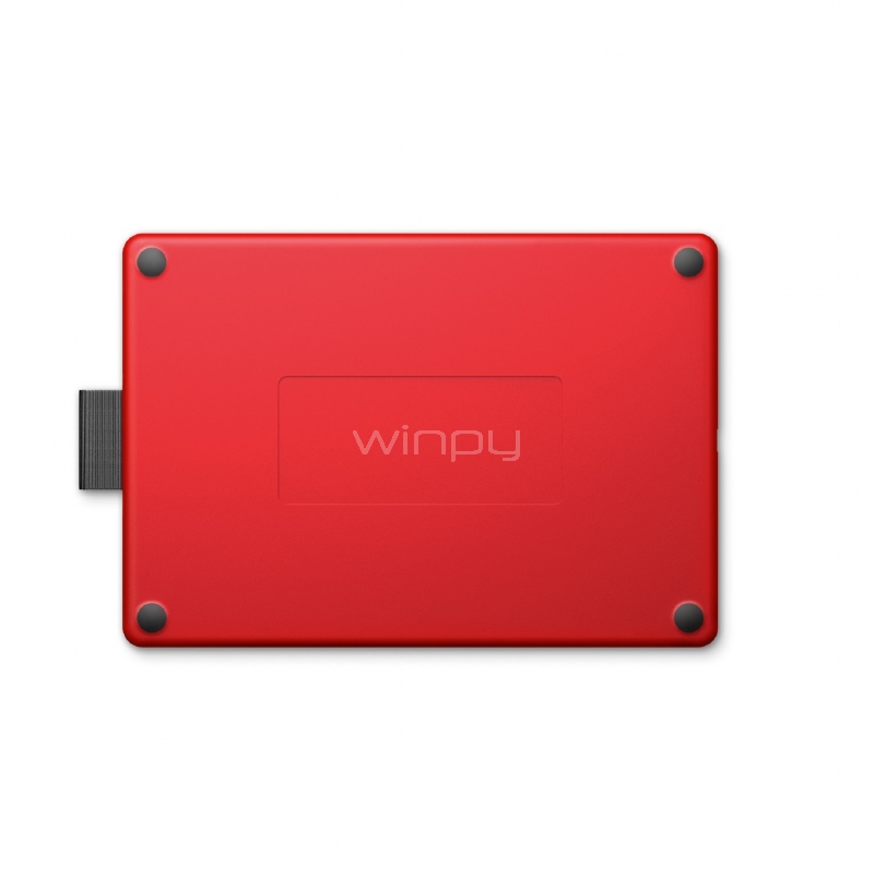 tableta digitalizadora one by wacom (pequeño, lápiz, usb, rojo)
