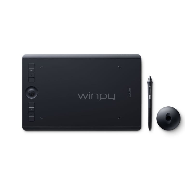 Tableta Digitalizadora Wacom Intuos Pro Multi-Touch (Mediano, USB/Bluetooth, Negro)