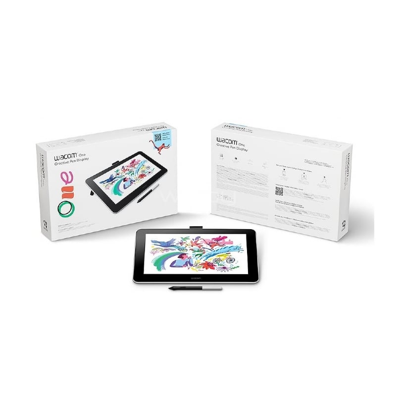 Tableta Digitalizadora Wacom One Creative Pen Display de 13“ (Mediano, HD, Blanco)