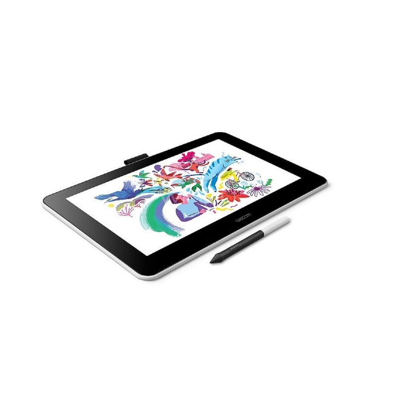 Tableta Digitalizadora Wacom One Creative Pen Display de 13“ (Mediano, HD, Blanco)