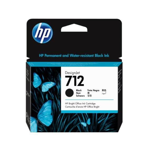 Cartucho de tinta HP DesignJet 712 de 80 ml, negro