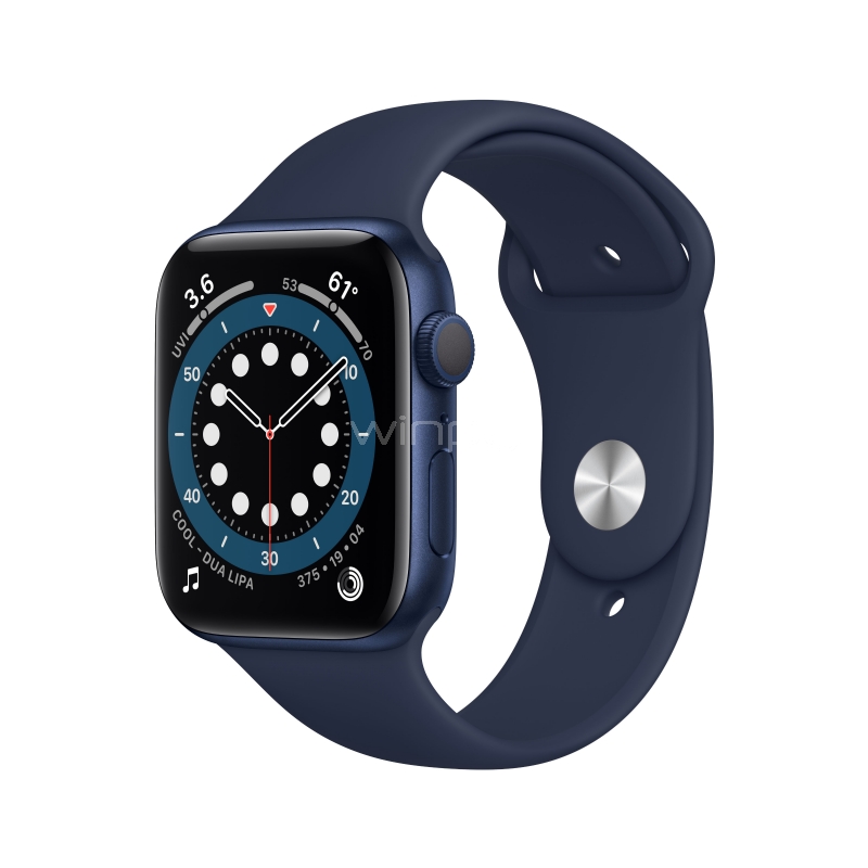 SmartWatch Apple Watch S6 GPS (44mm, Case Azul Aluminio, Correa Deportiva Azul)