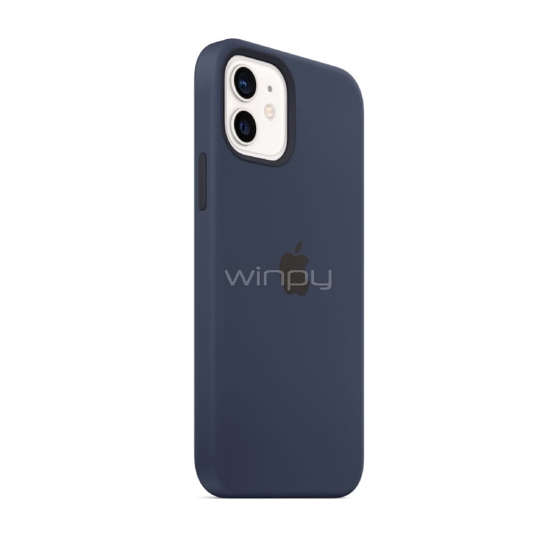 Funda de Silicona Apple para iPhone 12 y iPhone 12 Pro (MagSafe, Azul Marino)