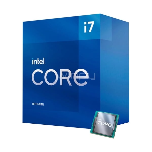 Procesador Intel Core i7-11700 Rocket Lake (LGA1200, 8/16 Cores, 2.5/4.9 GHz)