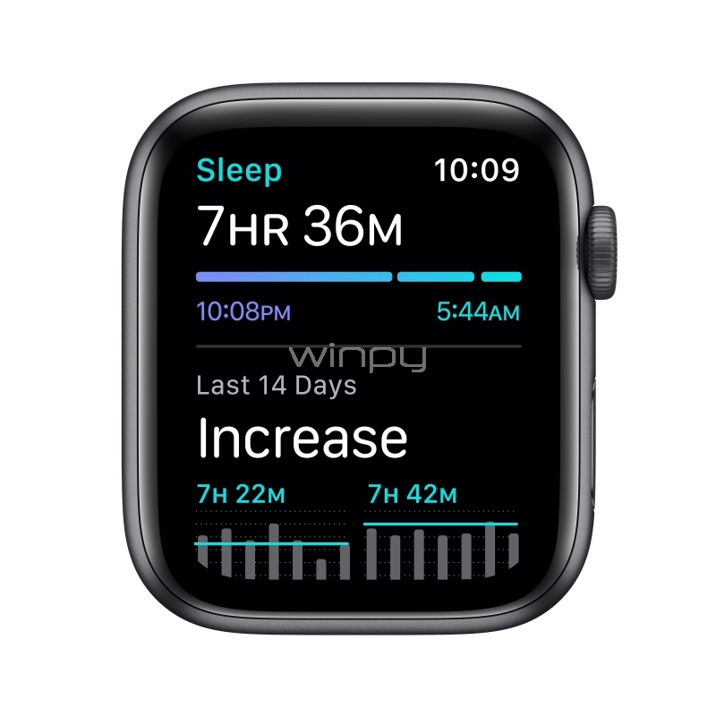 SmartWatch Apple Watch SE GPS (44mm, Case Gris Espacial, Correa Deportiva Negra)
