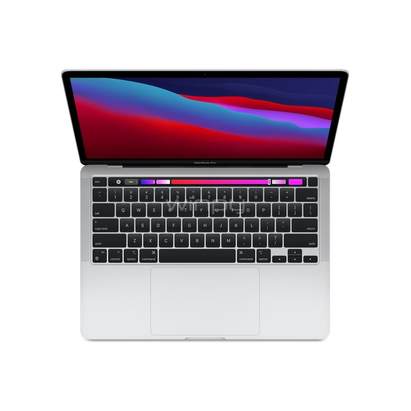 Apple MacBook Pro Retina de 13.3“ (Late 2020, Chip M1, 8GB RAM, 256GB SSD, TouchBar, Silver)
