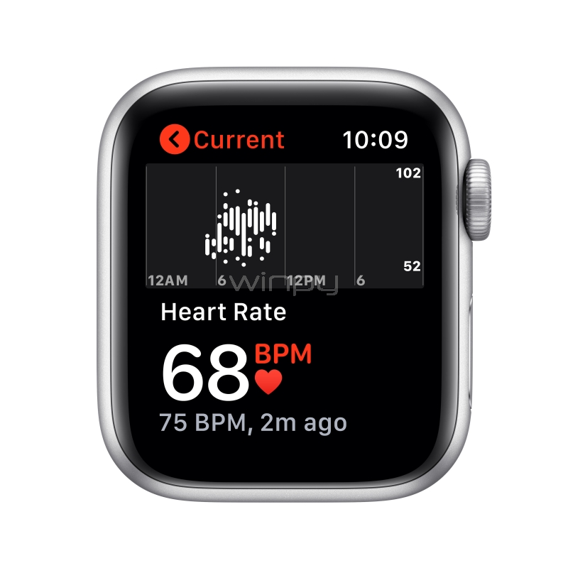 SmartWatch Apple Watch SE GPS (40mm, Case Plateado Aluminio, Correa Blanca Deportiva)