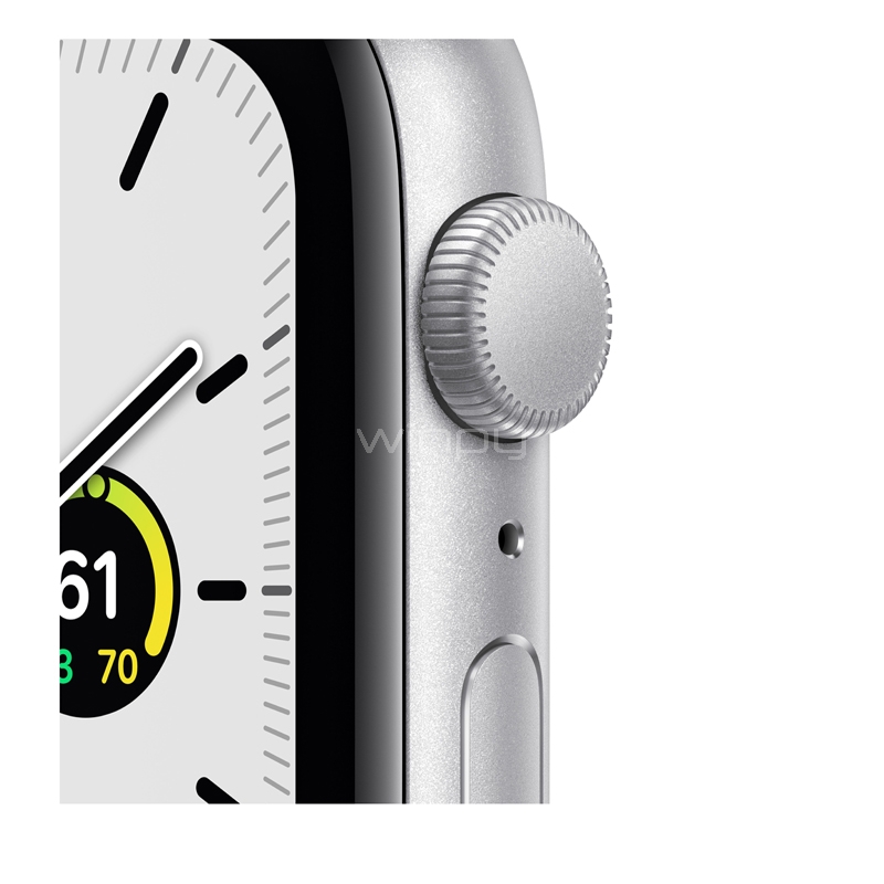 SmartWatch Apple Watch SE GPS (44mm, Case Plateado Aluminio, Correa Blanca Deportiva)