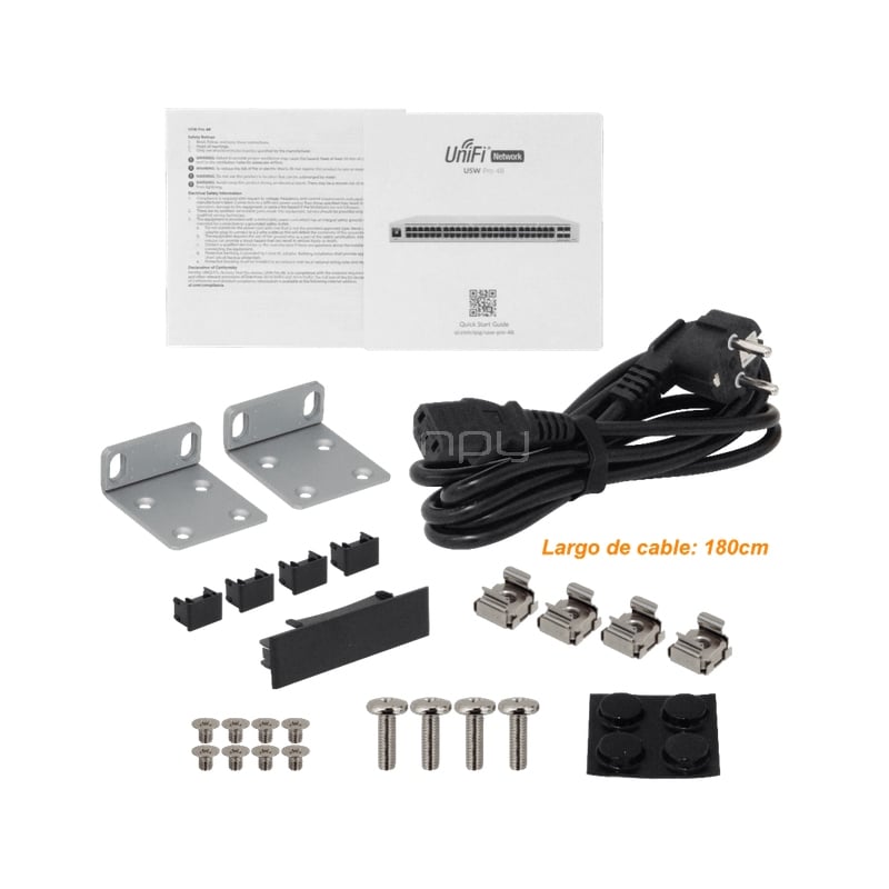 Switch Ubiquiti UniFi PRO 48 (Rack48-1000, 4-SFP+10G, opc-RPS RS232)
