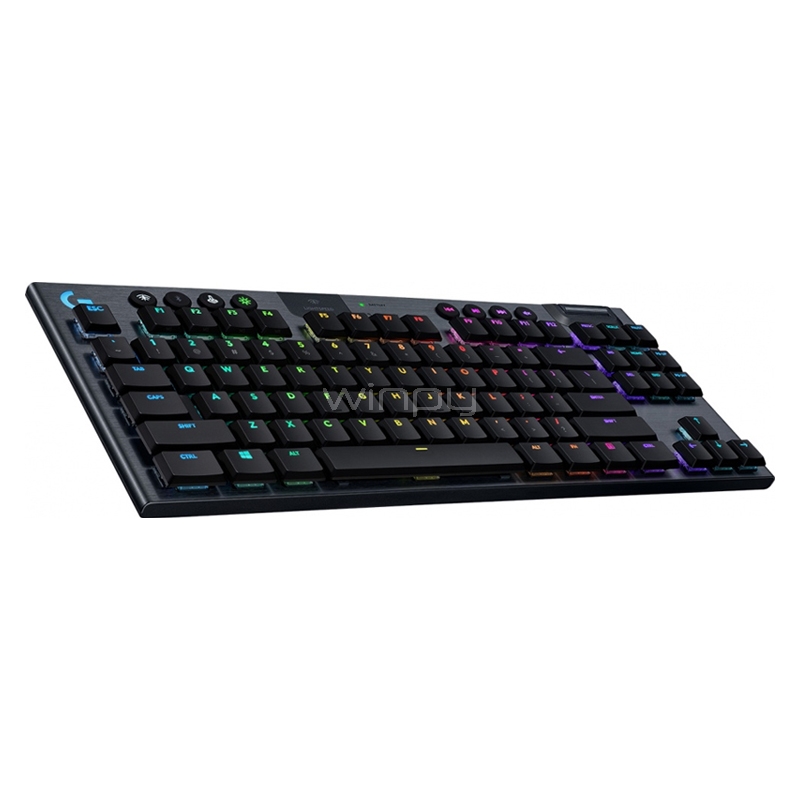 Teclado Mecánico Gamer Logitech G915 TKL (Inalámbrico, LightSpeed, RGB)