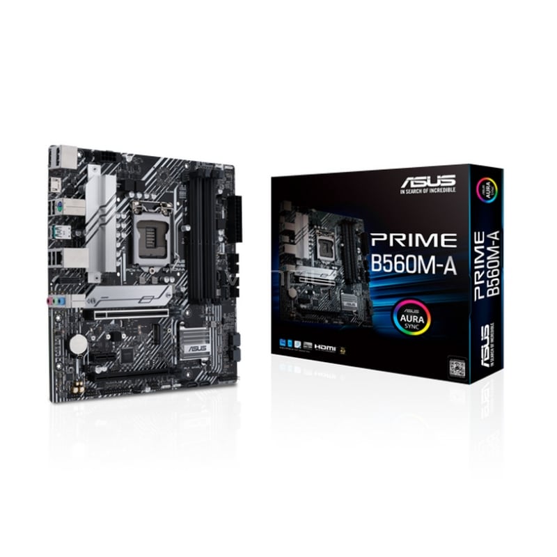 Placa Madre ASUS PRIME B560M-A (LGA1200, DDR4 2133/5000MHz, M.2 x2, MicroATX)