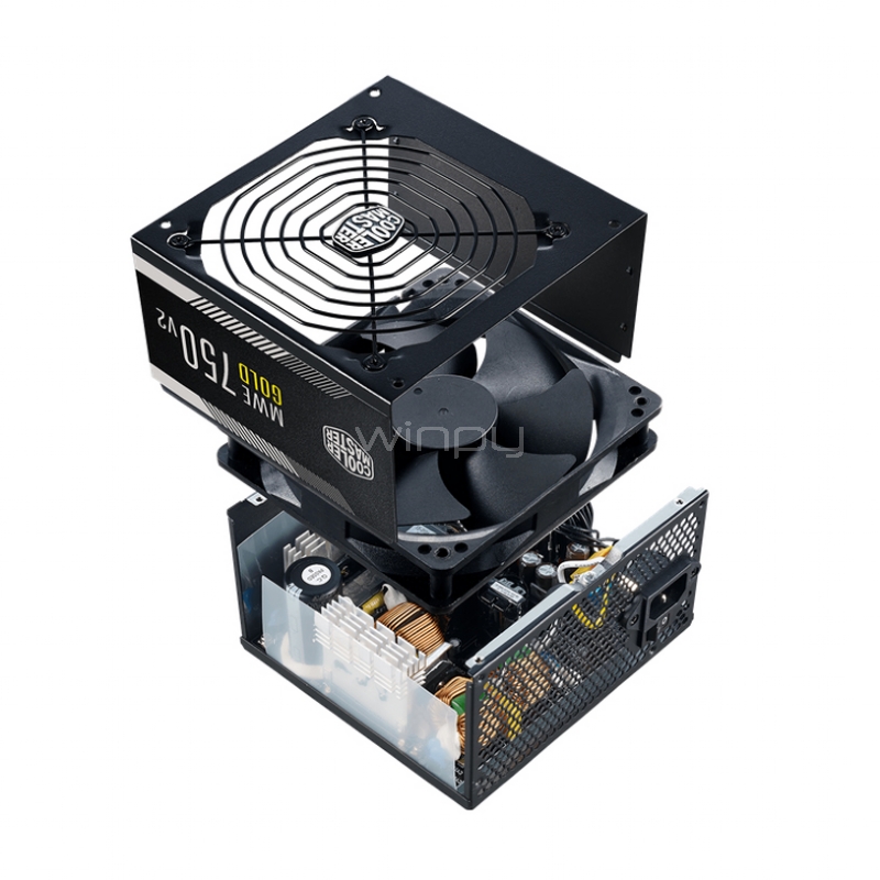 Fuente de Poder Cooler Master MWE V2 de 750W (Certificada 80+ Gold, ATX)