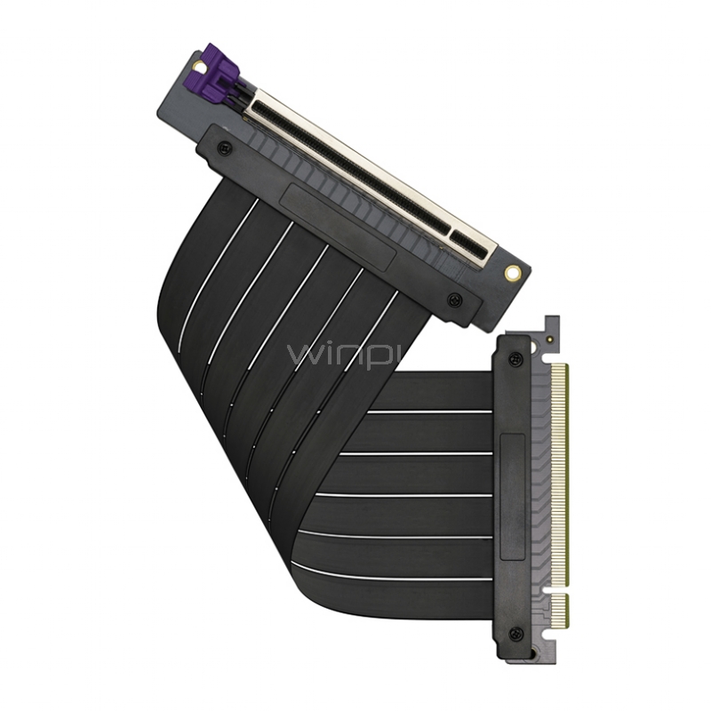 Cable Riser Cooler Master V.2 (PCIE 3.0 x16, 90°, 20cm, Negro)