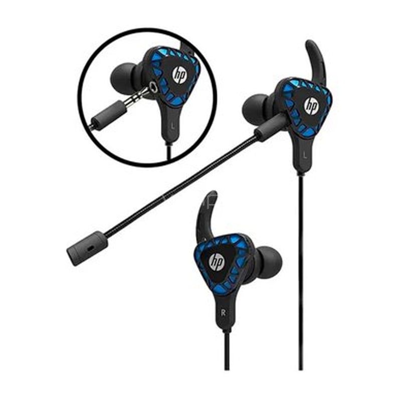 Auriculares intraurales HP H150 (Jack 3.5mm, Micrófono Desmontable, Negro)