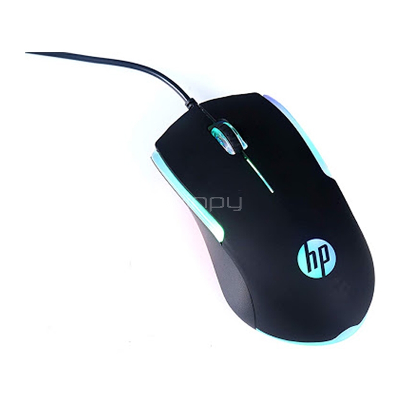 Mouse Gamer HP M160 RGB (1600dpi, USB, Negro)