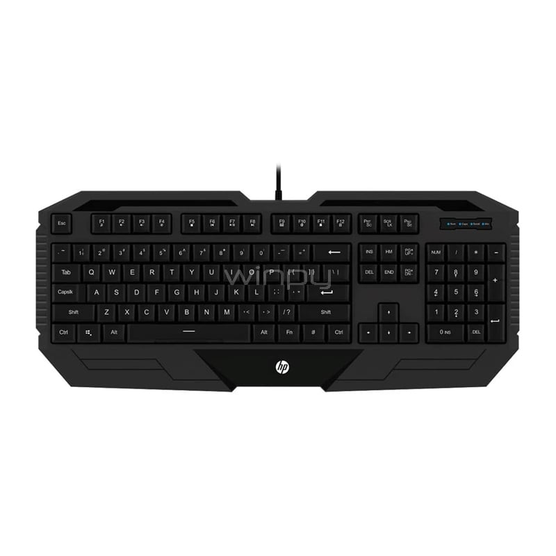 Teclado Gamer HP K130 (Inglés, Negro)