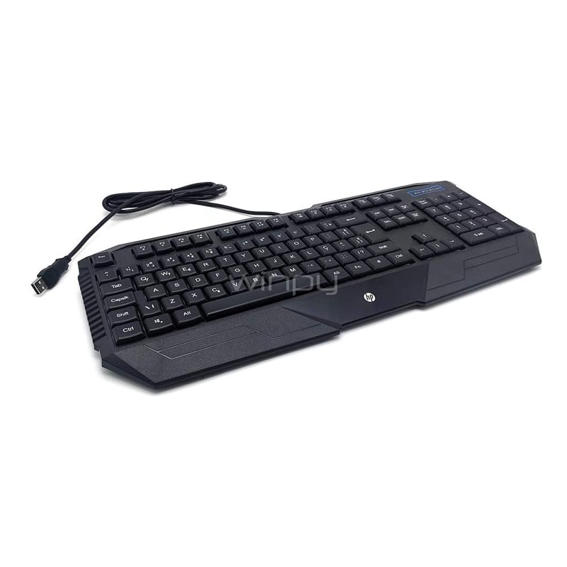 Teclado Gamer HP K130 (Inglés, Negro)