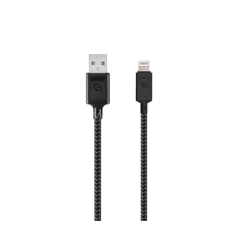 Cable Dusted Rugged de Lightning a USB (1.2 Metros, Negro)