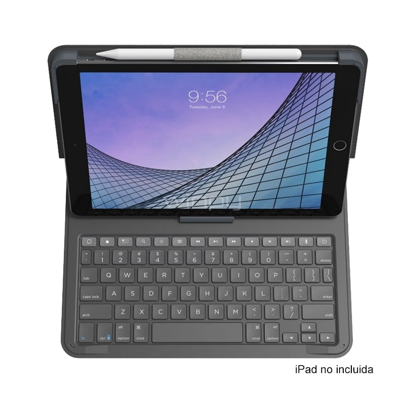 Funda con teclado en Inglés Zagg Messenger Folio 2 para iPad de 10.2“